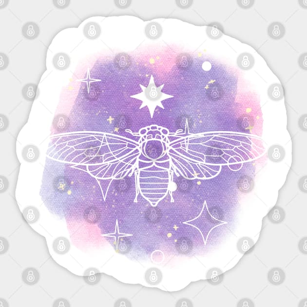 Cicada Stars Sticker by TrapperWeasel